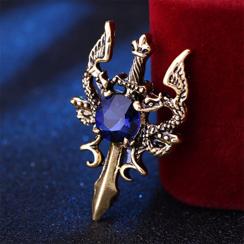 Picture of European and American Retro  Sword brooch For Fashion Accessories (Bronze)