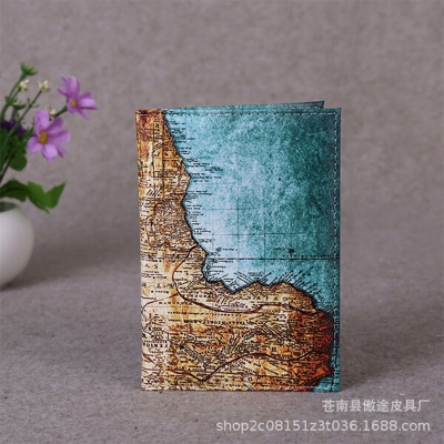Picture of Passport's Multi Color Protective Passport Cover (Map Design)
