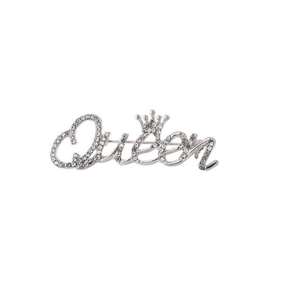 Picture of Queen Brooch Pin For Women Fashion Hijab or Cloth Accessories (Silver)