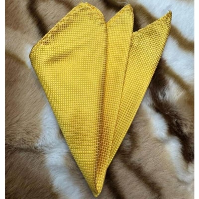 Picture of Light Pattern Solid Color Pocket Square – 23x23cm Men’s Suit Pocket Scarf (1Pc) (Glow Yellow,Int: One size)