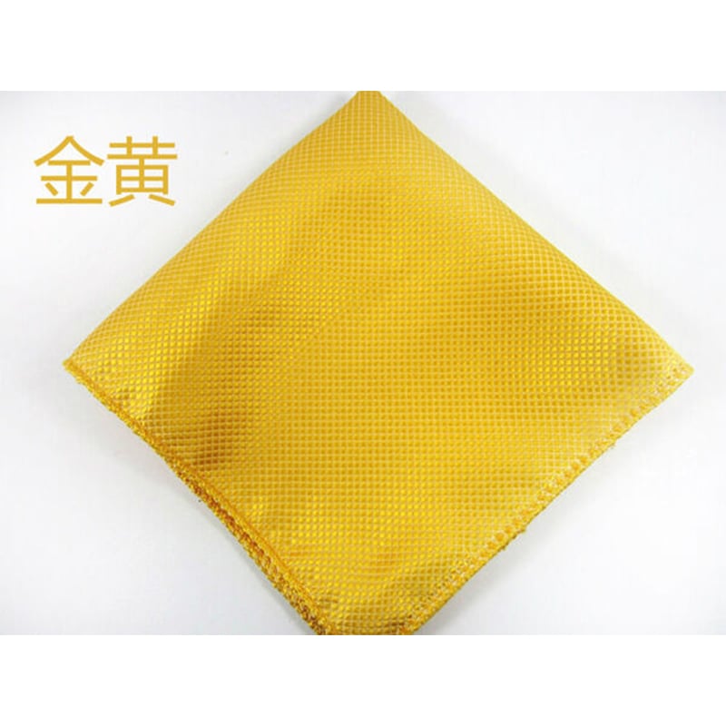 Picture of Light Pattern Solid Color Pocket Square – 23x23cm Men’s Suit Pocket Scarf (1Pc) (Glow Yellow,Int: One size)