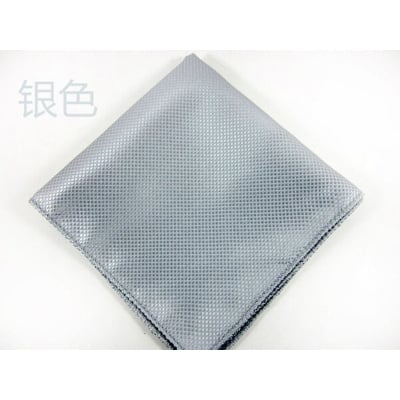 Picture of Light Pattern Solid Color Pocket Square – 23x23cm Men’s Suit Pocket Scarf (1Pc) (Silver,Int: One size)