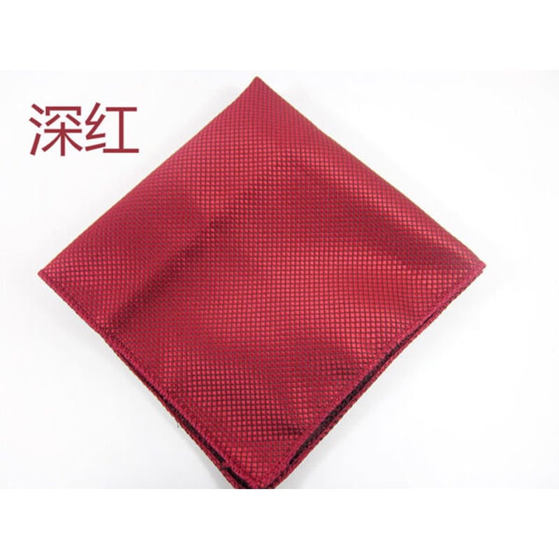Picture of Light Pattern Solid Color Pocket Square – 23x23cm Men’s Suit Pocket Scarf (1Pc) (Maroon,Int: One size)
