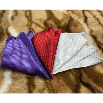 Picture of Light Pattern Solid Color Pocket Square – 23x23cm Men’s Suit Pocket Scarf (1Pc) (3p Combo 3,Int: One size)