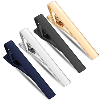 Picture of Plain Design Metal Formal & Casual Tie Clip For Men (1Ps) (4p Set)