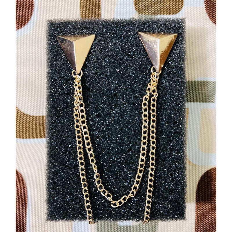 Picture of Collar Chain Brooch For Men & Women Fashion Accessories (Gold)