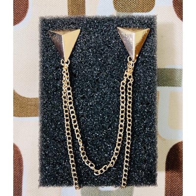 Picture of Collar Chain Brooch For Men & Women Fashion Accessories (Gold)