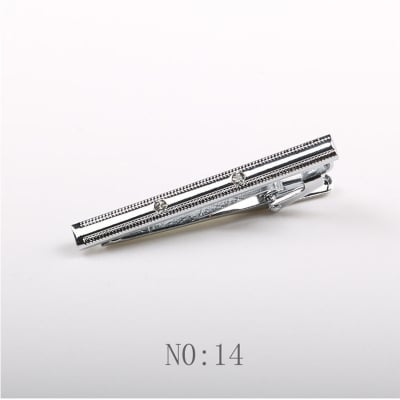 Picture of Elegant Men's Business Formal Silver Metal Tie Clip 5cm - Fashion Accessory (NO : 14,Int: One size)
