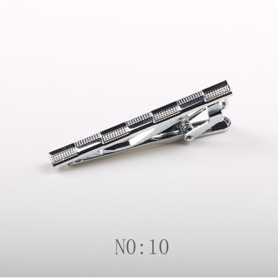Picture of Elegant Men's Business Formal Silver Metal Tie Clip 5cm - Fashion Accessory (NO-10,Int: One size)