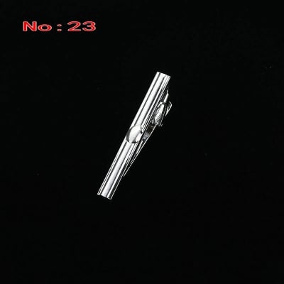 Picture of Elegant Men's Business Formal Silver Metal Tie Clip 5cm - Fashion Accessory (NO-23,Int: One size)