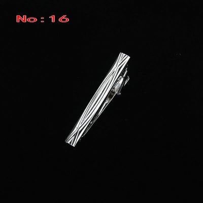 Picture of Elegant Men's Business Formal Silver Metal Tie Clip 5cm - Fashion Accessory (NO-16,Int: One size)
