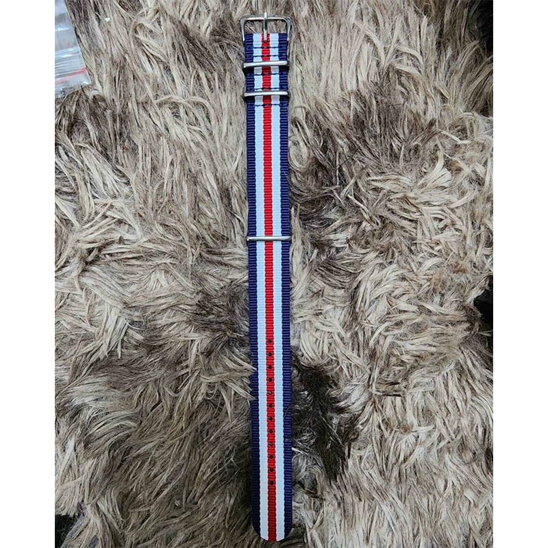 Picture of Fashionable Nylon Metal Watch Strap for man - 22mm (1Ps) (Tommy Hilfgr Stripe)