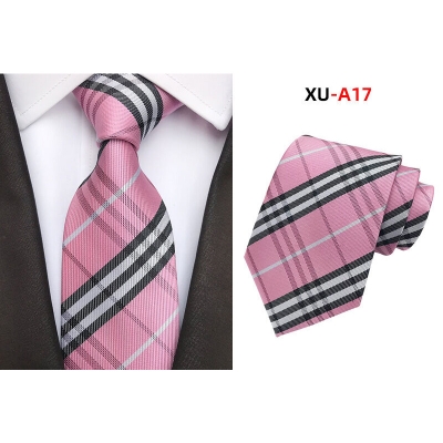 Picture of Burb*rry Check Pattern Neck Tie For Men (1 PS) With Box (XU-A17,Int: One size)
