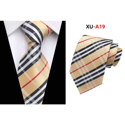Picture of Burb*rry Check Pattern Neck Tie For Men (1 PS) With Box (XU-A19,Int: One size)