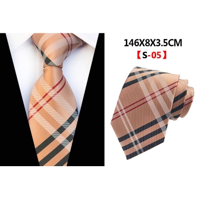 Picture of Burb*rry Check Pattern Neck Tie For Men (1 PS) With Box (XU-A06,Int: One size)