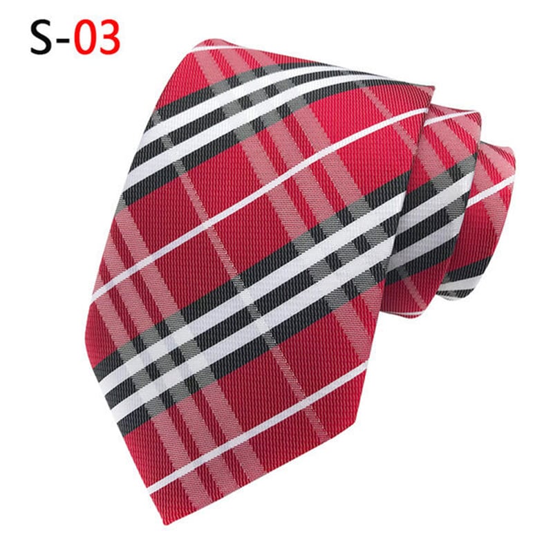 Picture of Burb*rry Check Pattern Neck Tie For Men (1 PS) With Box (XU-A09,Int: One size)