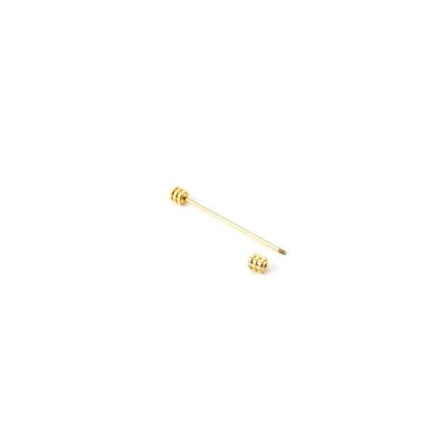 Picture of Round Head Shirt Collar Bar For Men Shirt Fashion Accessories (1ps) (Gold)