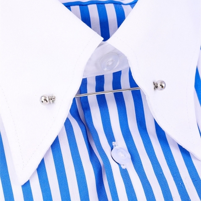 Picture of Round Head Shirt Collar Bar For Men Shirt Fashion Accessories (1ps) (Conical Gold)
