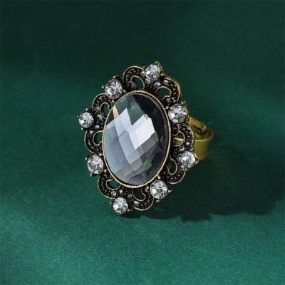 Picture of Tie Knot Buckle Brooch For Men Tie Fashion Accessories (Bronze Color Ash Stone)