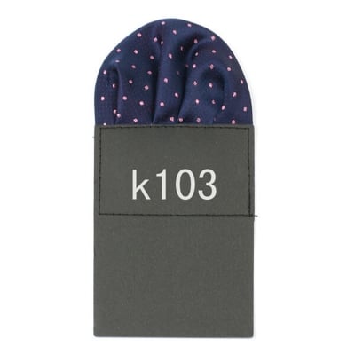 Picture of Readymade Folded Pattern Pocket Square For Men Suit Pocket Scarf (1PS) (Dotted Blue,Int: One size)
