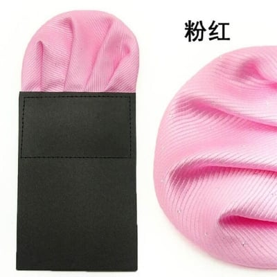 Picture of Readymade FoldedSolid Color Pocket Square For Men Suit Pocket Scarf (1PS) (Pink,Int: One size)