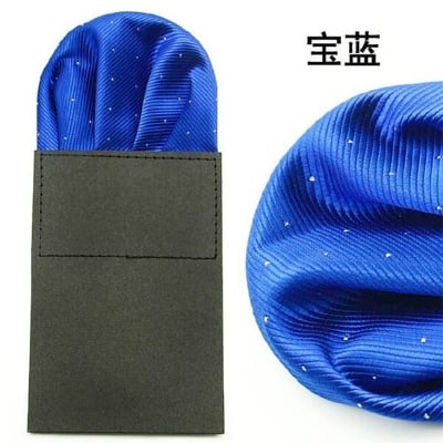 Picture of Readymade FoldedSolid Color Pocket Square For Men Suit Pocket Scarf (1PS) (Royal Blue,Int: One size)