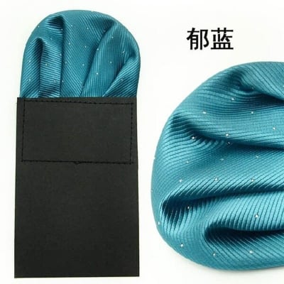 Picture of Readymade FoldedSolid Color Pocket Square For Men Suit Pocket Scarf (1PS) (Emerald Green,Int: One size)