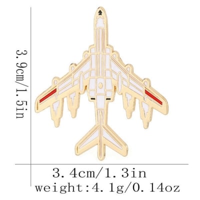 Picture of New Design Aircraft Brooch For Men Suit Lapel Accessories (1ps) (C3214-2)