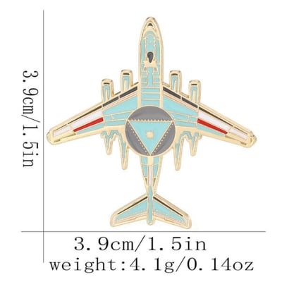 Picture of New Design Aircraft Brooch For Men Suit Lapel Accessories (1ps) (C3214-1)