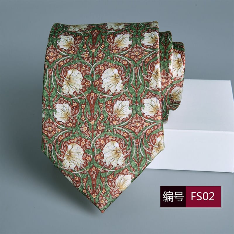 Picture of Printed Polyester Filament Casual Neck Tie for Men – 8 cm (1 Piece) (FS02,Int: One size)
