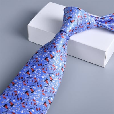 Picture of Printed Polyester Filament Casual Neck Tie for Men – 8 cm (1 Piece) (FS04,Int: One size)