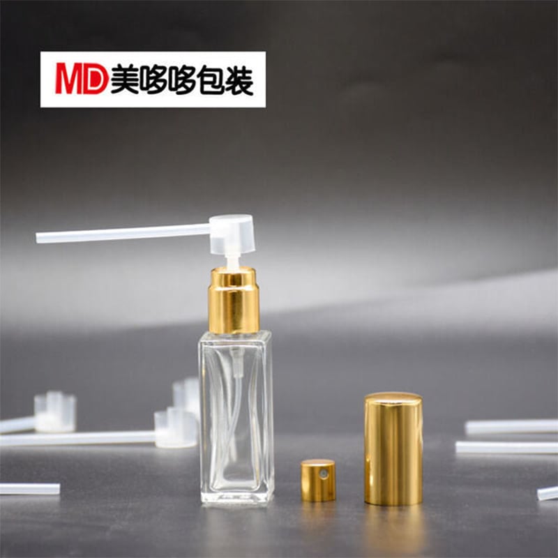 Picture of 10ml Aluminum Refillable Perfume Atomizer Spray Bottle + Nozzle– Portable Travel Size (1pc) (12p Nozzle)
