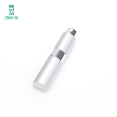 Picture of 10ml Aluminum Refillable Perfume Atomizer Spray Bottle + Nozzle– Portable Travel Size (1pc) (Silver)