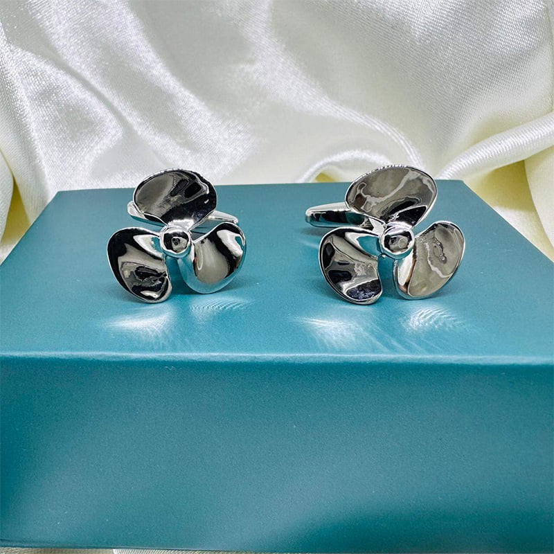 Picture of Fancy Cufflinks For Men-French Cuff Shirt Button Accessory (Fan Blade)