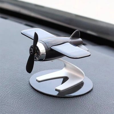 Picture of Solar Aircraft Car Perfume – Solid Aromatherapy Dashboard Ornament & Car Decoration (Black Aircraft)