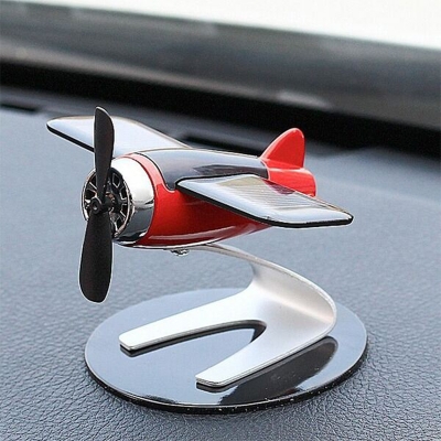 Picture of Solar Aircraft Car Perfume – Solid Aromatherapy Dashboard Ornament & Car Decoration (Red Aircraft)
