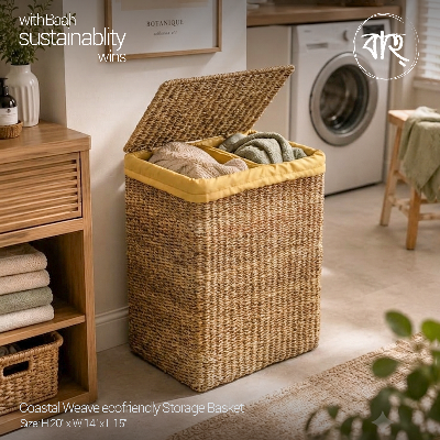 Picture of Baah Store Ltd  Coastal Weave ecofriendly Storage Basket-natural