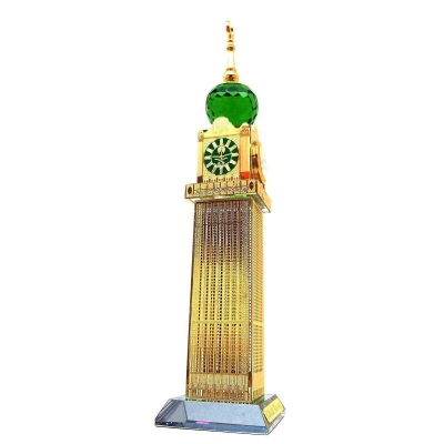 Picture of Crystal 24K GOLD PLATED Makkah Royal Clock Tower (Saudi Arabia) Multicolor