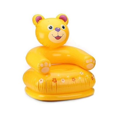 Picture of Intex Happy Animal Chair Inflatable Air Chair for Kids Assortment - Bear Yellow