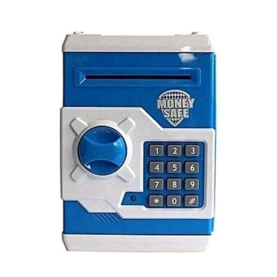 Picture of Electronic Piggy Bank Password Lock Money Safe for Coins & Notes doraemon Multicolor