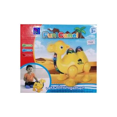 Picture of CM Camel funny bump and go light music toy Brown