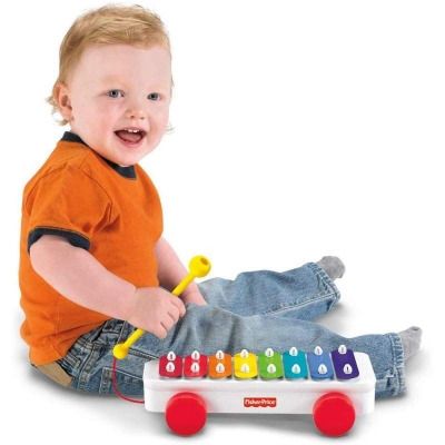 Picture of Classic Pull-Along Xylophone Brings the Joy of Music Everywhere Your Little One Goes Multicolor