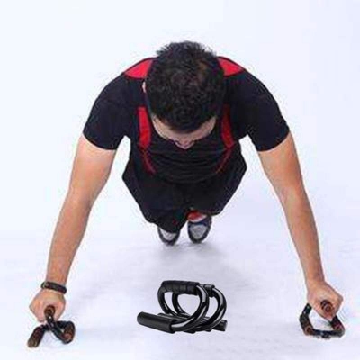 Picture of Soft Portable Fitness S-type Press Push Up Push-Ups Stands Rack Chest Bar Utility Body Muscle Building Equipment Black