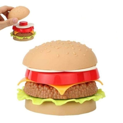 Picture of Hamburger Kid Pretend Play Food Assortment Toy Multicolor