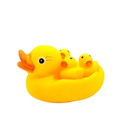 Picture of RUBBER -DUCK RUBBER -DUCK Family Bath Set (Set of 4) - Floating Bath Tub Toy (Set of 4) Yellow