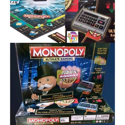 Picture of Monopoly Ultimate Banking Electronic Card Instant Cashless Games Boardgames Multicolor