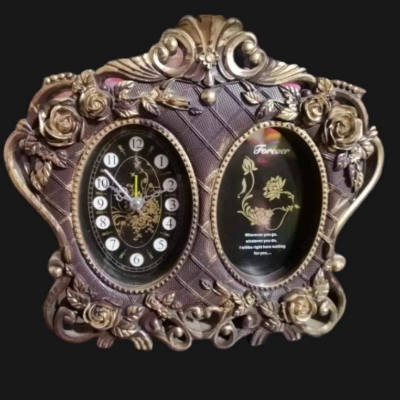 Picture of Table clock dark coffee color 
