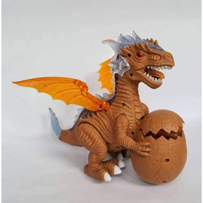 Picture of Dinosaur Toys Glow Model Dinosaur Short Automatic Electric Robot With Sound Light Balance Gift Simulation Dinosaur Toy For The children Multicolor