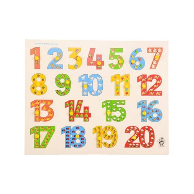 Picture of Aliyas School Learning & Educational Toys for Kids Toddler Baby Boys Girls, Chunky Puzzle Wooden alphabet Puzzle Board - 12*9 inchi Multicolor