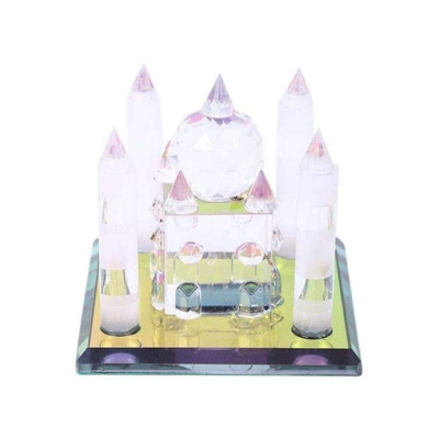 Picture of Taj Mahal Glass ShowPiece Multicolor